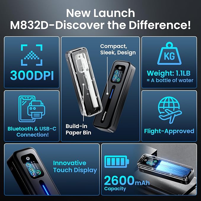 Phomemo M832D Portable Printer