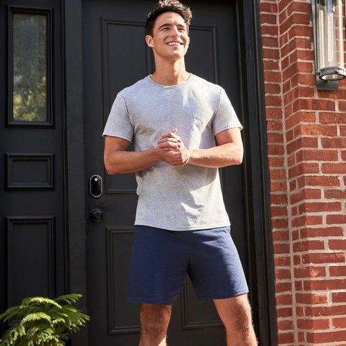Hanes Men's Jersey Pocket Shorts - Comfortable Casual Wear | Ideal for Everyday Use