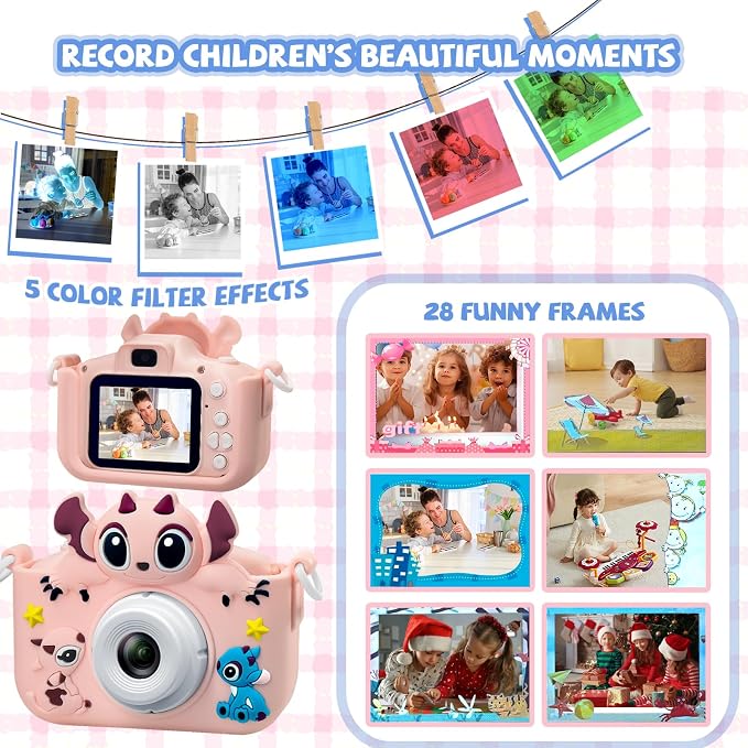 Kids Camera Toddler Digital Camera Little Girls Toy Camera