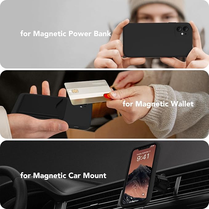 Magnetic for iPhone 11 Phone Case Silicone, Compatible