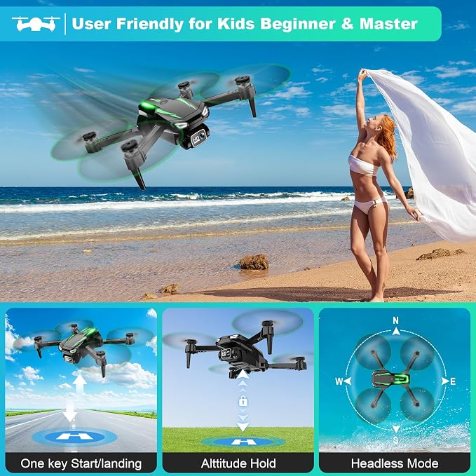 Drone with Camera, 1080P HD FPV Foldable Drone