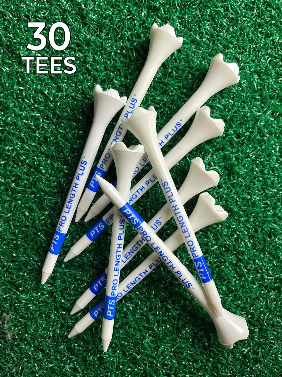 PrideSports PTS Plastic Golf Tees - 30 Count, 3-1/4 Inch | Top Choice for Drivers & Woods