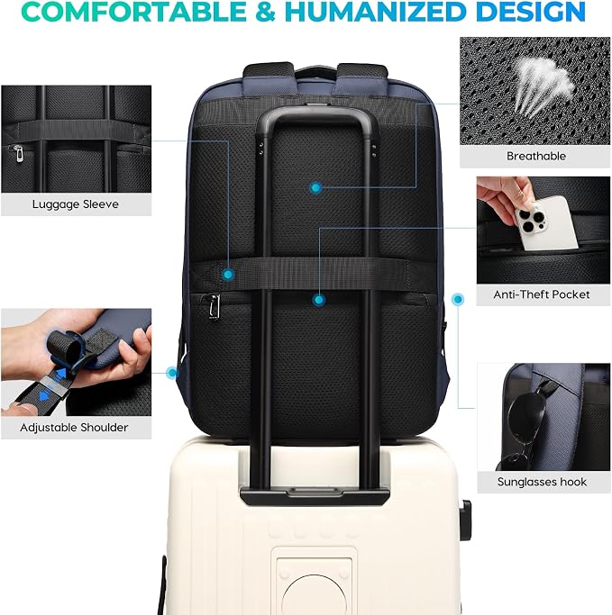 BANGE Laptop Backpack for 17.3Inch Notebook, Waterproof Travel Backpacks