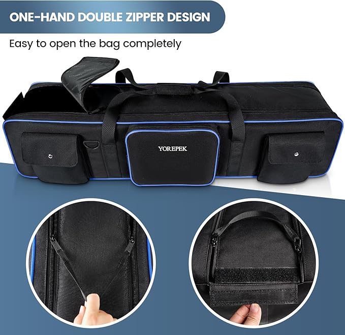 YOREPEK Tripod Carrying Case Bag 50.5", Resistant Light Stand Bag