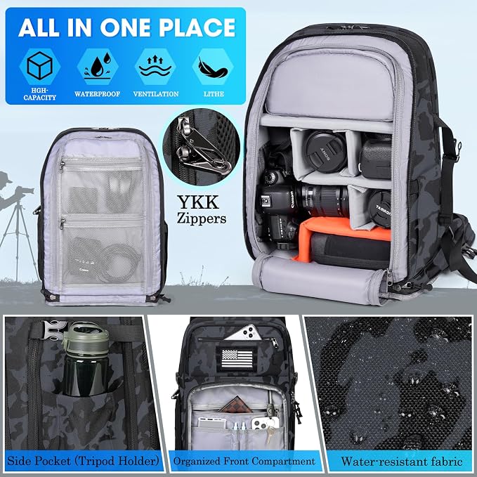 SDYSM Camera Backpack Bag Professional