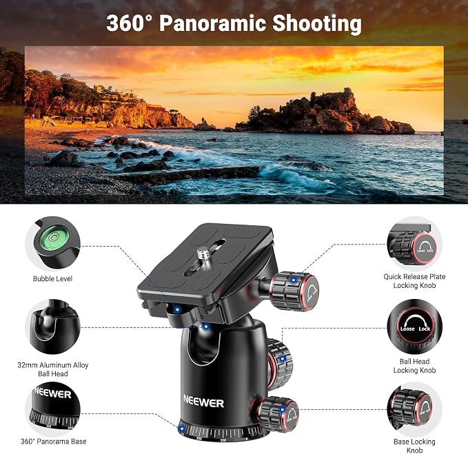 NEEWER Basics Overhead Camera Tripod Monopod