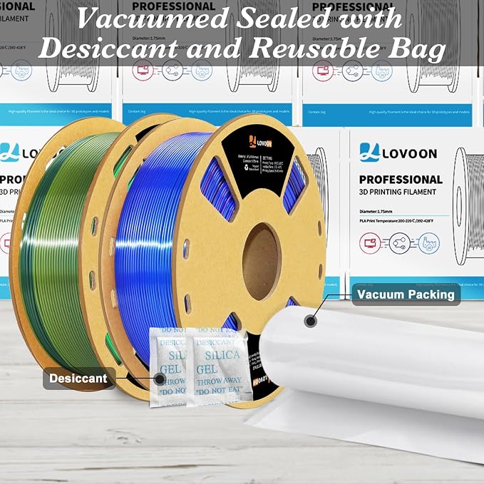 LOVOON pla Filament 1.75mm 3D Printer Filament 2kg, 3D Printing Filament