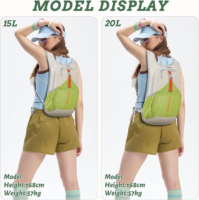 BECOJADDE 15L Small Hiking Backpack