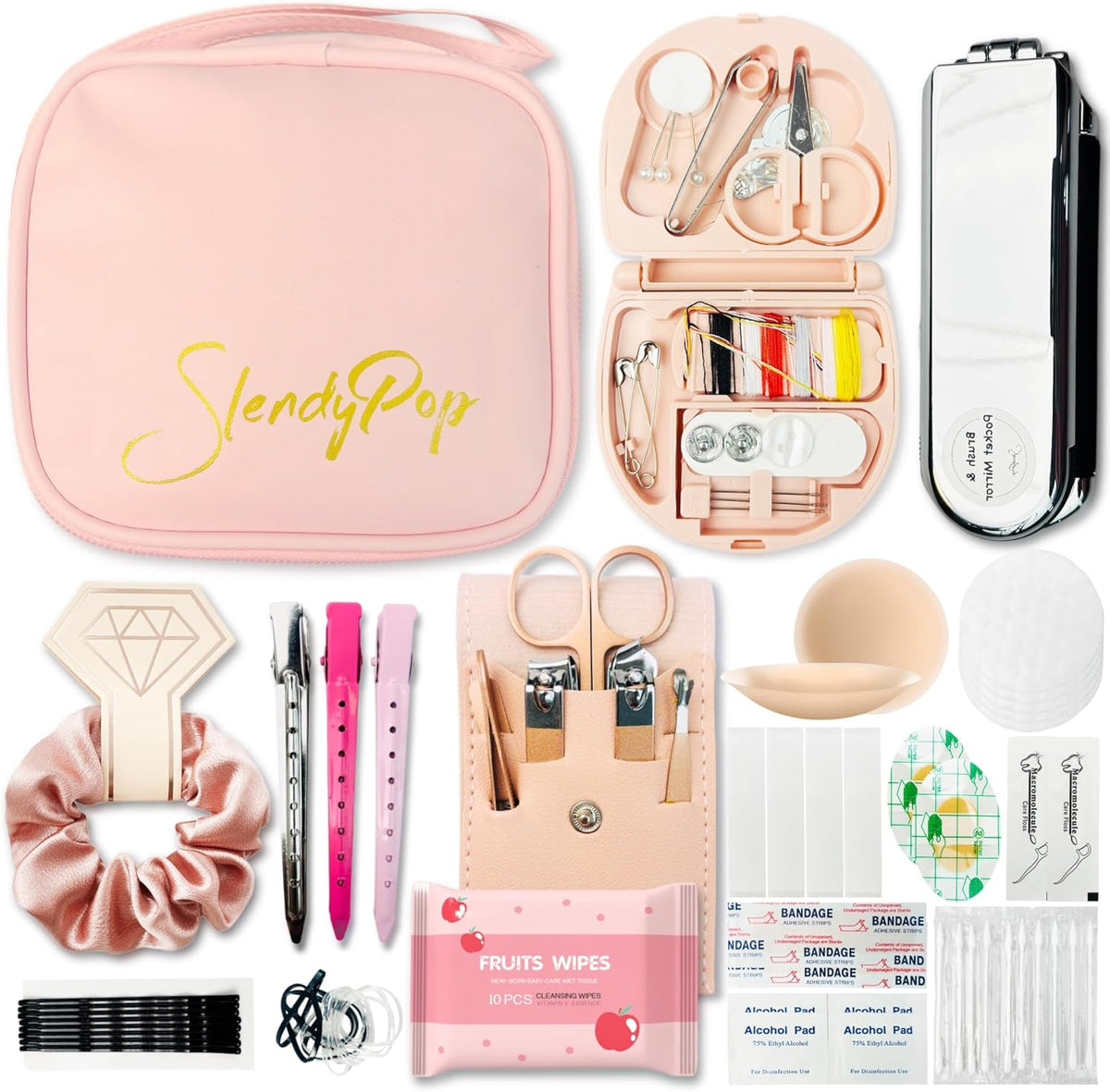 Women's Emergency Kit for Weddings 29 Essential Items for Brides Daily Use All in One Travel Kit Personal Care Survival Set for Team Bride