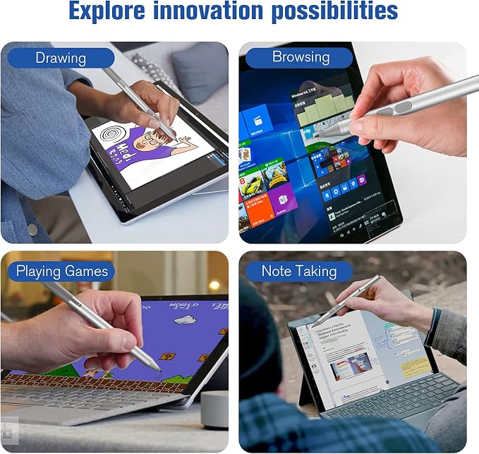 Stylus Pen for HP with 1024 Pressure Sensitivity & 2500hr Battery Life