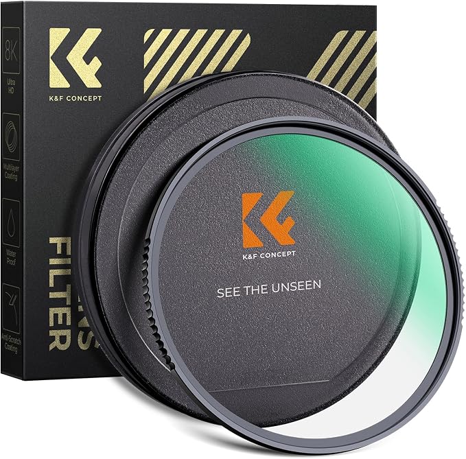 K&F CONCEPT 62mm MC UV Protection Filter Shockproof Tempered Optical Glass