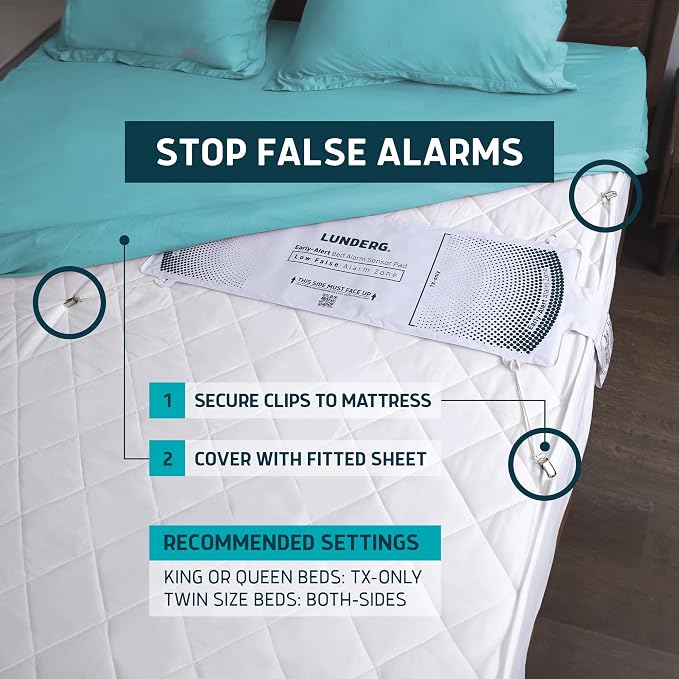 Lunderg Wireless Early Alert Bed & Chair Alarm Set