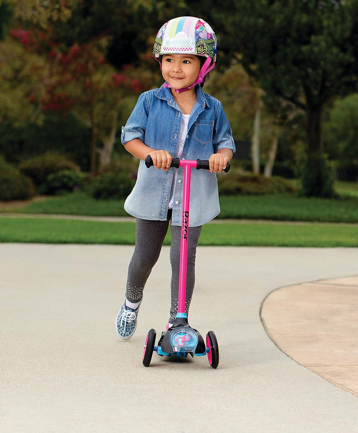 Razor Jr. T3 Kick Scooter for Kids 3+ | Lightweight Design with Advanced Tilt-to-Turn Technology, 48 lbs Max