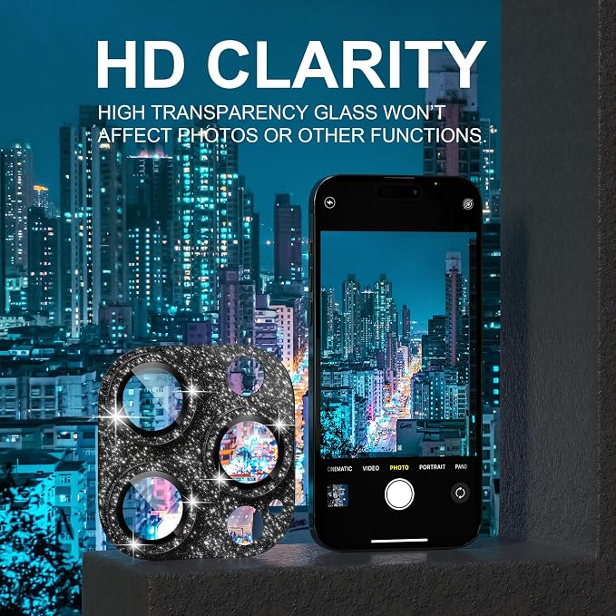 Choiche for iPhone 14 Pro/iPhone 14 Pro Max Camera Lens Protector, Bling Camera