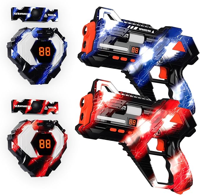 Rechargeable Laser Tag Guns Set of 2