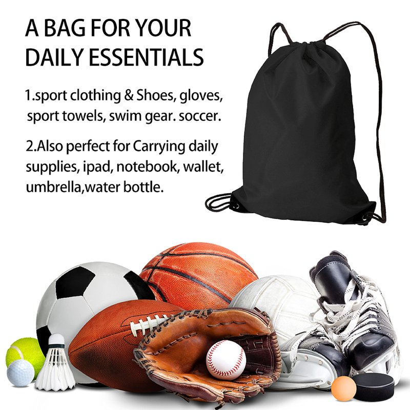 Pishovi Eat Sleep Soccer Repeat Drawstring Waterproof Backpack, Soccer Sports Bag for Man Women, Soccer Player Gifts, Soccer Gift for Soccer Lover Soccer Fan, Soccer Lover Gift Idea (A)