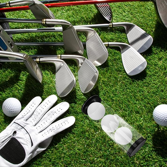 Milisten 8Pcs Clear Golf Ball Tubes with Caps, Waterproof Golf Carrying Case Plastic Barrel Thickened Golfs Display Holder Golfs Ball Container Box for Home Store Display Use, 8