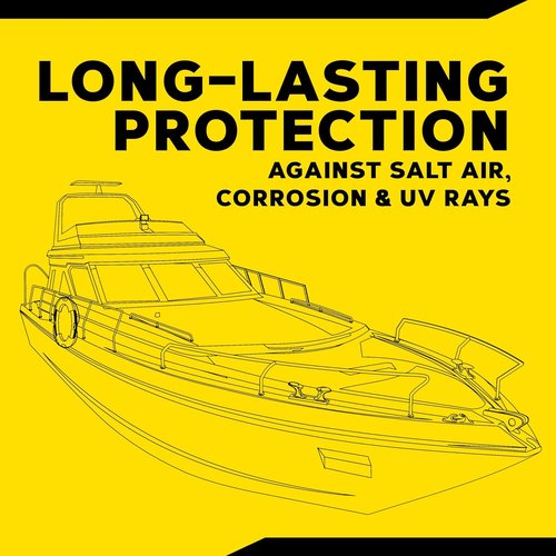 Meguiar's M5001 Marine/RV One Step Cleaner Wax - Easy Marine Wax for Boats & RVs, 1 Gallon