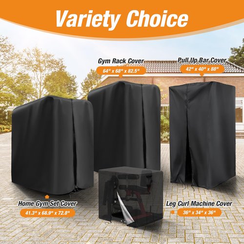 Guisong Protective Cover for Home Gym Set, Waterproof& Dustproof Cover for Gym Station/Home Excersize Equipment Set-Indoor or Outdoor