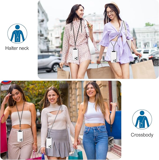 takyu Phone Lanyard, 2 Pack Adjustable CellPhone Lanyard Crossbody Neck Strap