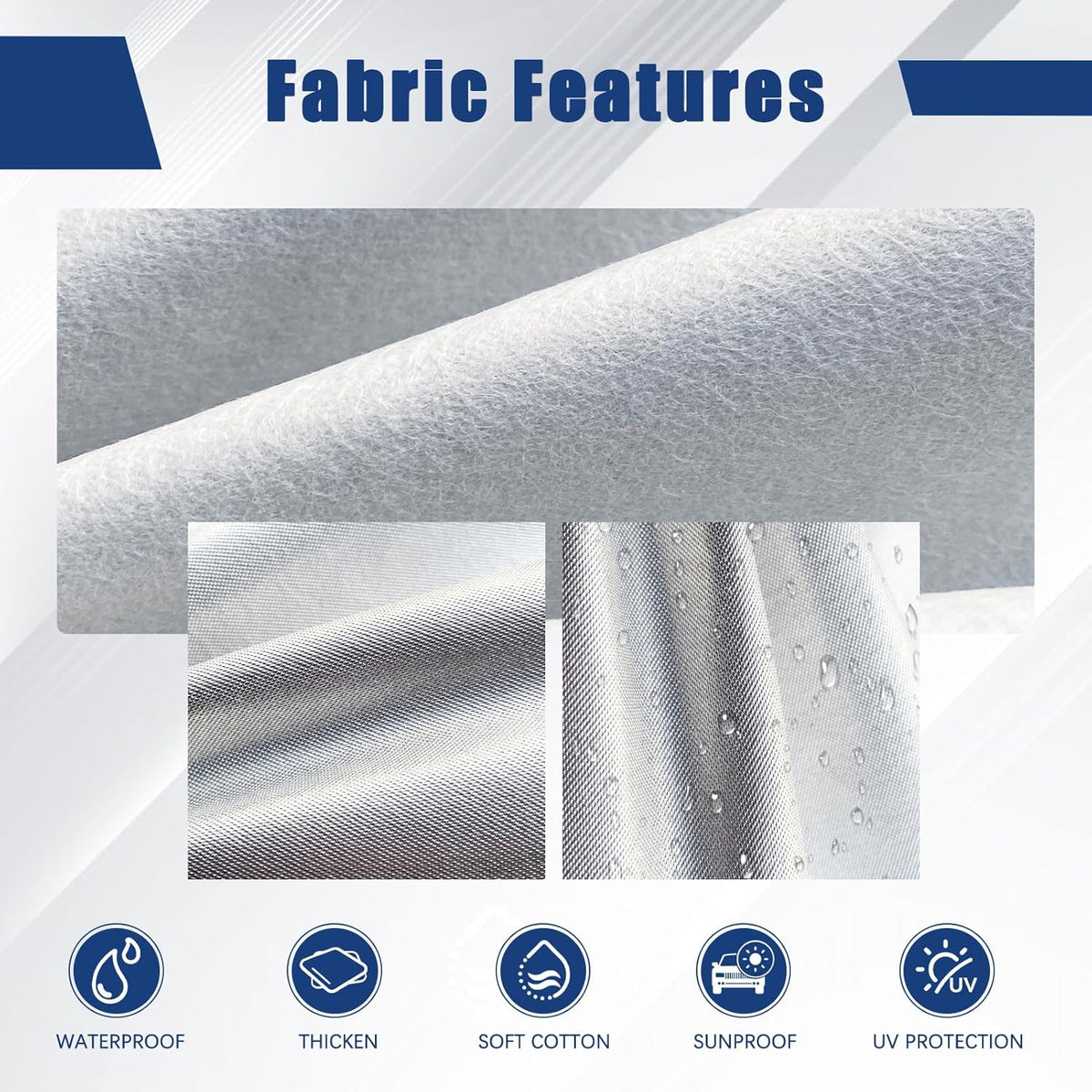 Kayme 6 Layers SUV Car Cover Custom Fit for Toyota RAV4 (2006-2025), Waterproof All Weather for Automobiles,Rain Sun UV Protection.Silver