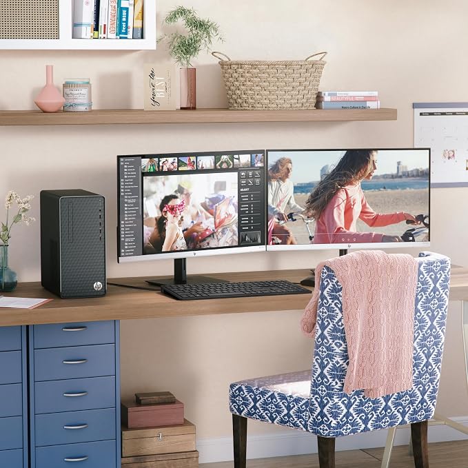 HP Desktop Computers Tower PC, Intel i5-10400 (16GB DDR4 RAM, 512GB SSD) | Compact & Silent Design, Idea for Home Daily use, Web Browsing, WiFi Adapter, Keyboard & Mouse Included, Windows 11 Home