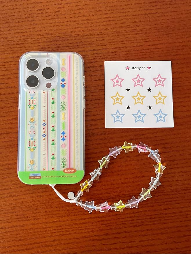 Drawwind Phone Charm Beaded Wristlet Strap Universal Cell Phone Lanyard Cute