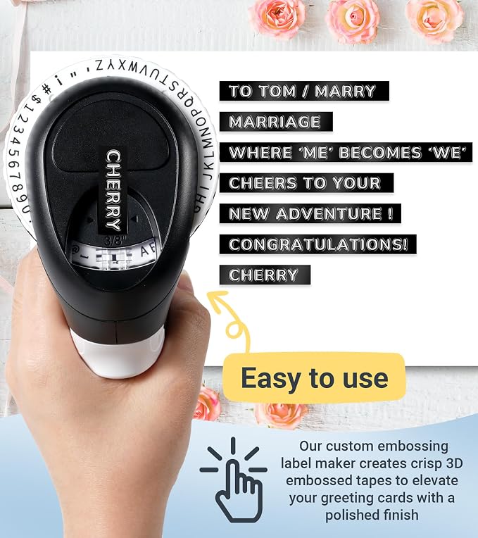 Embossing Label Maker, Vintage Embossed Label Maker Machine