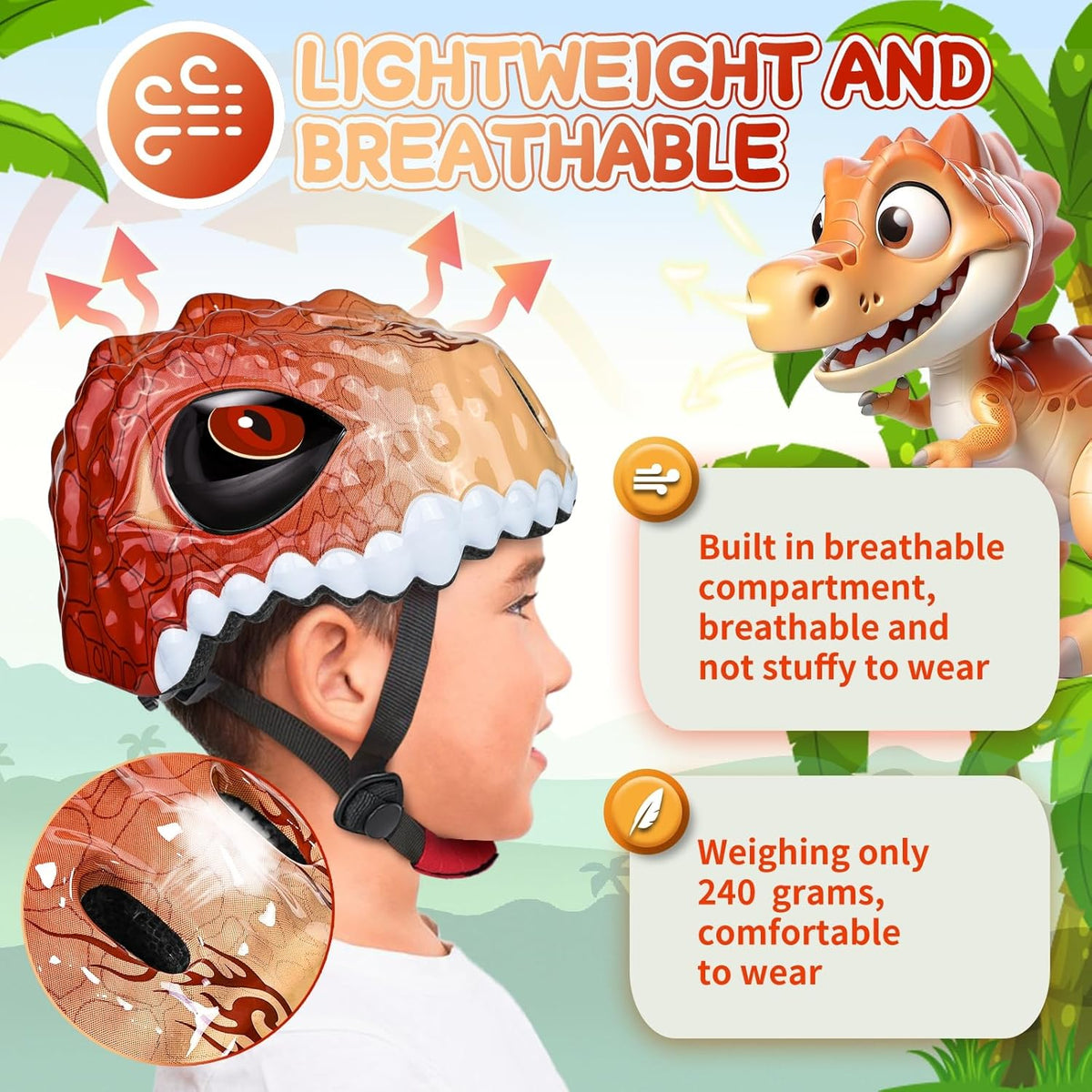 Skiennix Kids Bike Helmet - Adjustable 3D Lightweight Design with Ventilation for Boys & Girls | Multi-Sport Use