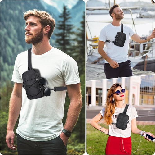 MOZETO Mini Sling Bag - Water-Resistant Crossbody Travel Wallet for Phones | Compact Design