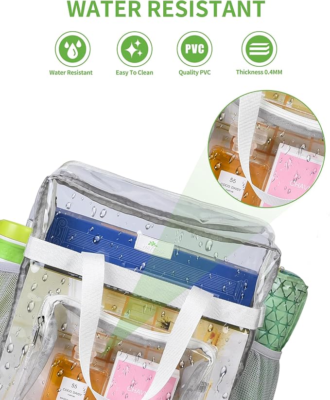 MAY TREE Clear Bag for Stadium Events 12×6×12 Clear Tote Lunch Bag