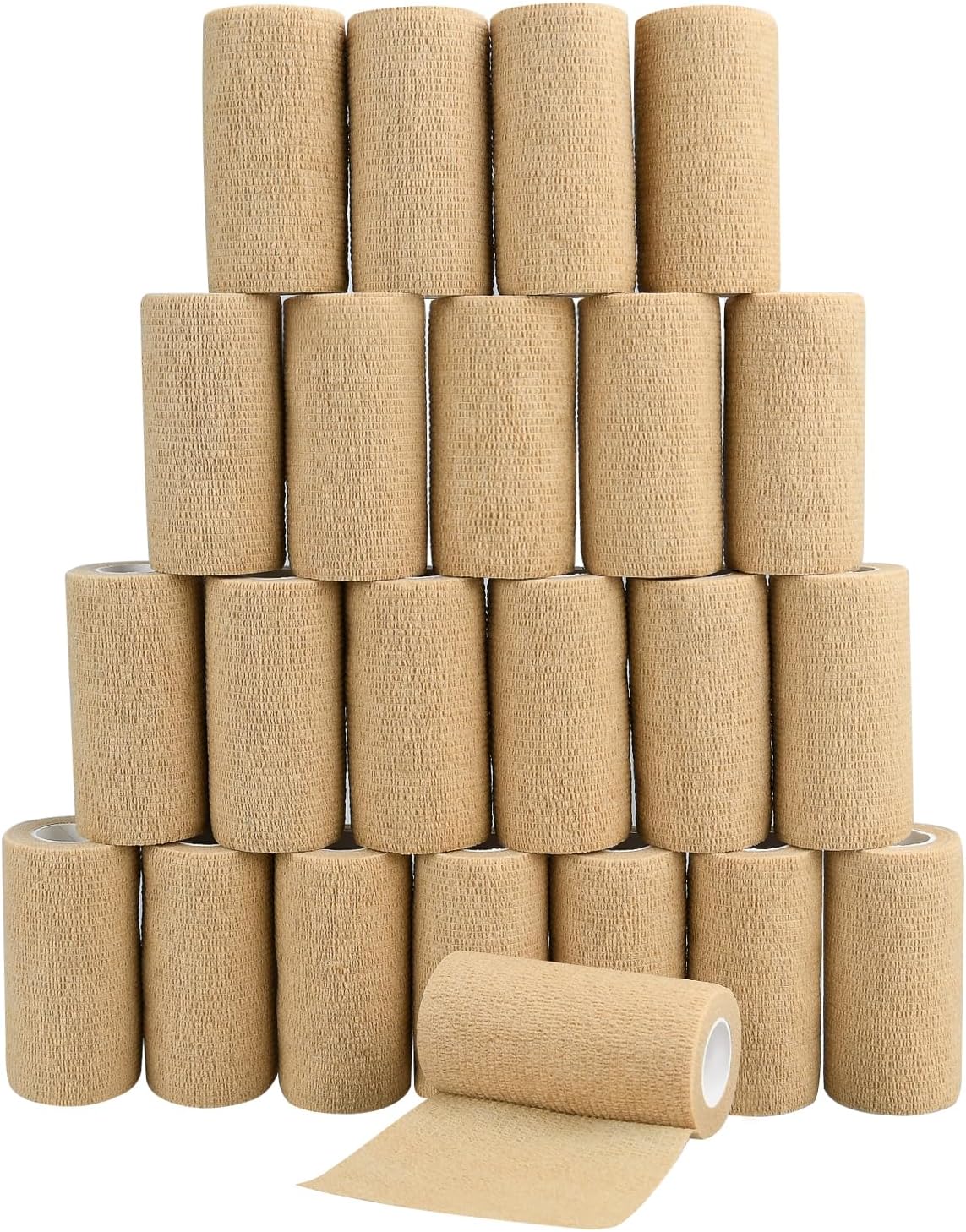 Self-Adhesive Bandage Wraps by 12Pcs | 2in x 5 Yards - Ideal for Sports, Wrist, Ankle Support