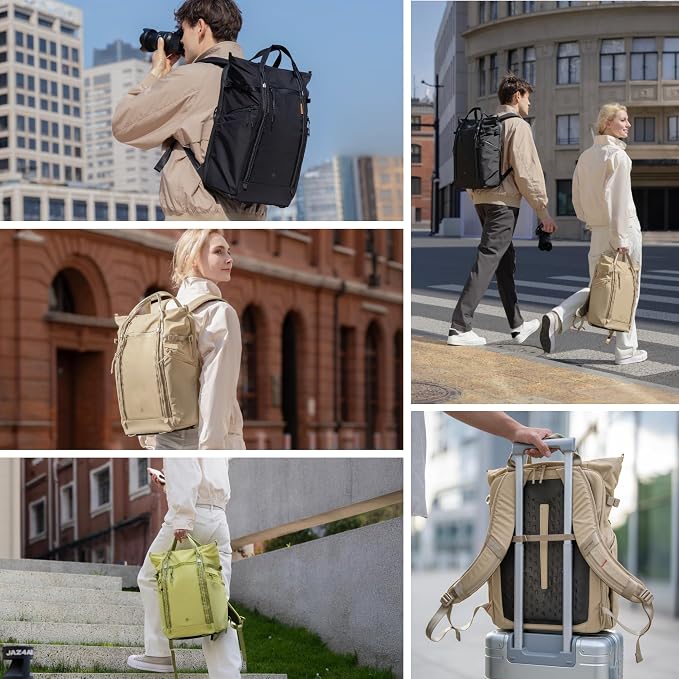 PGYTECH OneGo Roamer Tote Camera Backpack, 18L Water-Resistant Dual Carry Tote