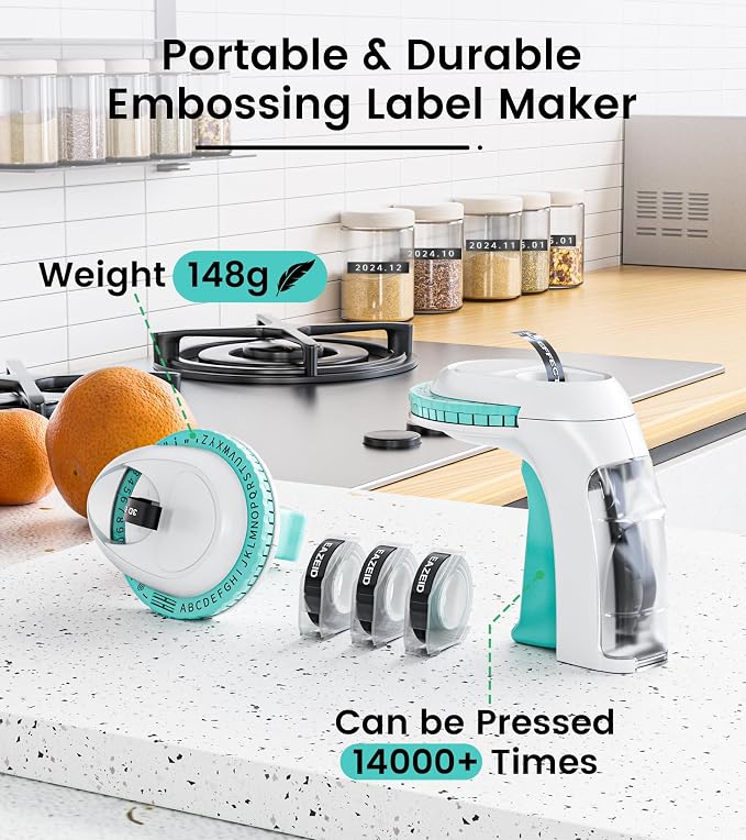 Embossing Label Maker Machine, Retro Embossed Label Maker Vintage, Handheld Old