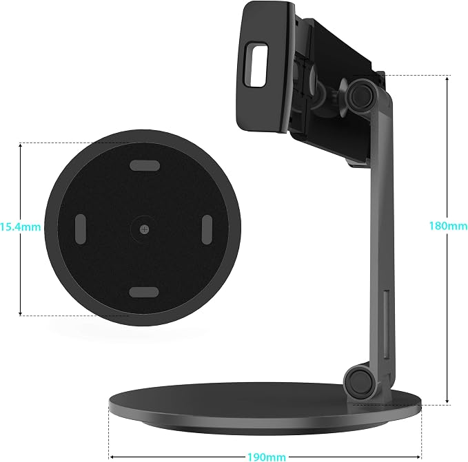 Stouchi 12.9 iPad Stand, 360 Swivel Base Tablet Holder