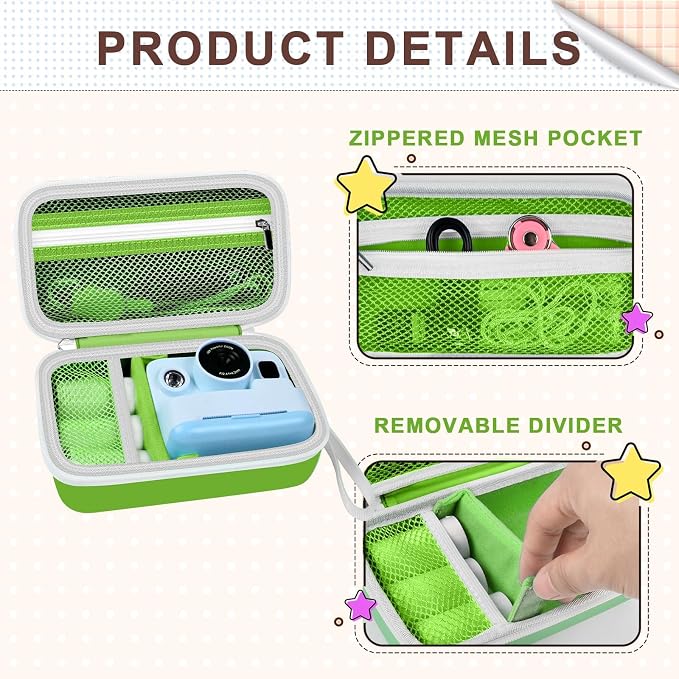 kids Instant Print Camera Case Compatible