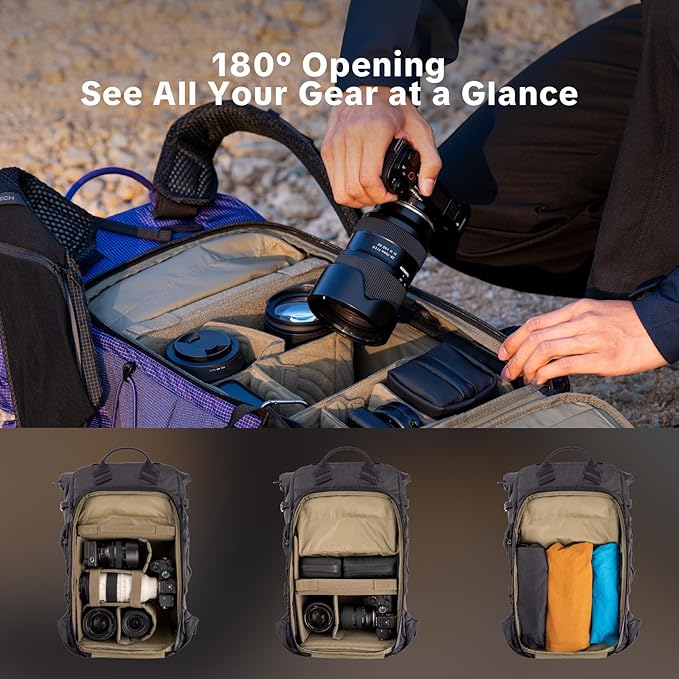 PGYTECH OnePro Ultralight Camera Backpack, Expandable Camera Bag 20L