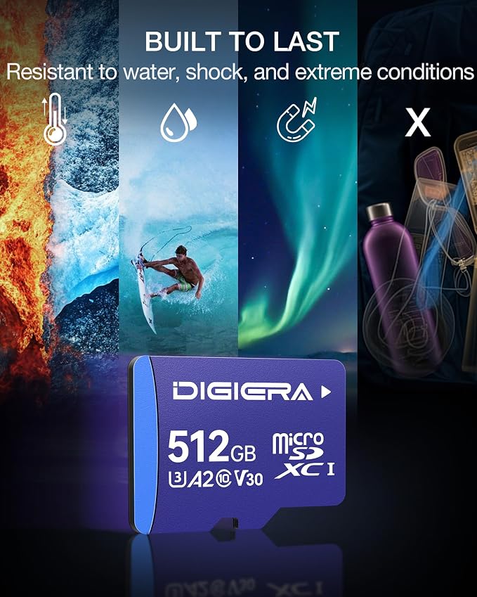 DIGIERA 512GB LT100 microSDXC UHS-I Memory Card