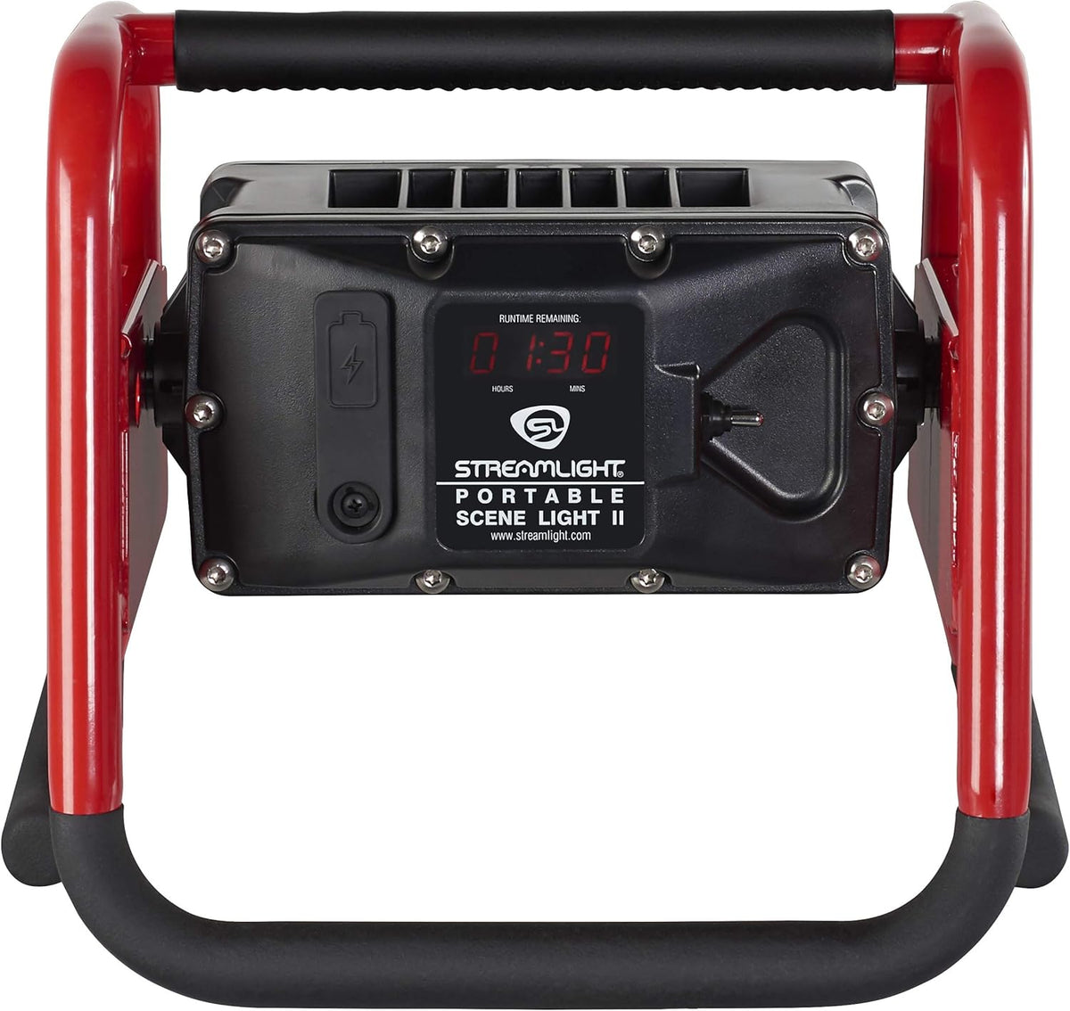 Streamlight 46000 High-Lumen Portable Scene Light II - Rechargeable with 120V AC/12V DC Power, Red