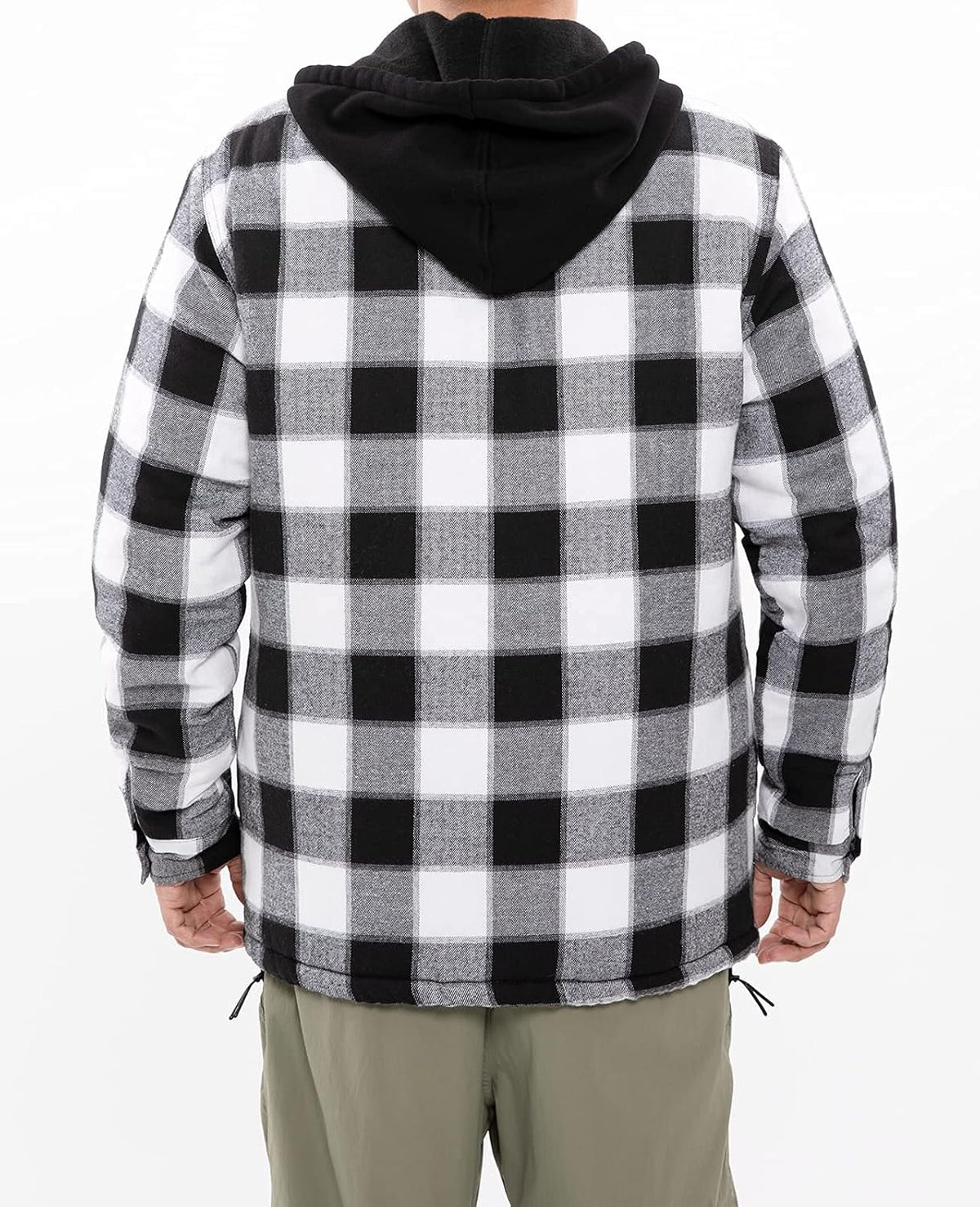 ThCreasa Men's Flannel Jacket - Quilted Lined Plaid Design with Hood | Stylish & Warm