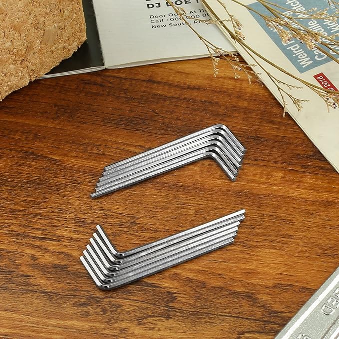 Piutouyar 2mm Hex Key Wrench, Allen key Wrench, 20Pcs L Shaped Wrench, Hex Key Hexagon Head Replacement, Small Hex Wrench for Repairing Bike, Furniture