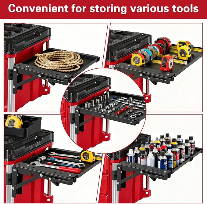 Foldable Magnetic Table Workbench Packout Tool Tray - Heavy Duty Work Station for Repairs, Assembly,Packout System 200lb Include 12 Pairs Cotton Work Gloves