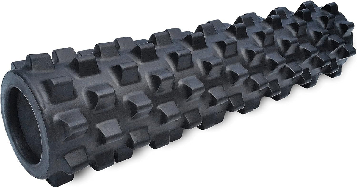 RumbleRoller Extra Firm Foam Roller - Deep Tissue Massage for Muscle Recovery | 22-Inch Midsize