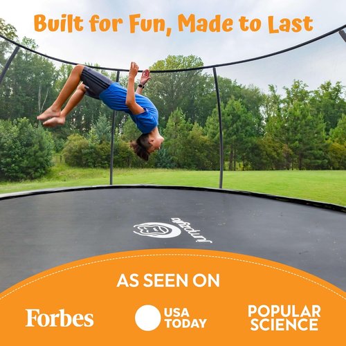 Jumpzylla Trampoline - ASTM Approved Outdoor Fun for Kids & Adults | 8FT to 16FT with Enclosure & Ladder