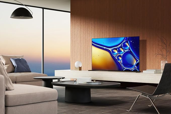 Sony 65 Inch BRAVIA 8 II QD OLED 4K HDR Smart Google TV (K-65XR80M2) | Sony’s brightest OLED with max color, XR Processor with AI Technology, Ultra Slim Design, 4K movie credits included
