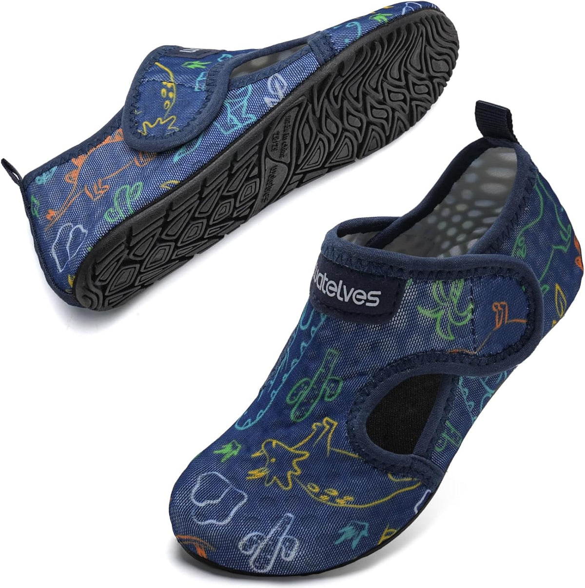 WateLves Kids Water Shoes - Non-Slip Quick Dry Aqua Socks for Toddlers | Ideal for Beach & Swim
