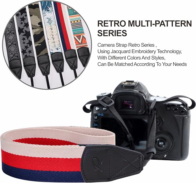Padwa Lifestyle Stripes Camera Strap