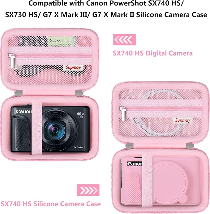 Hard Carrying Case for Canon PowerShot SX740 HS/ SX730 HS/ SX720 HS/ SX620 HS/