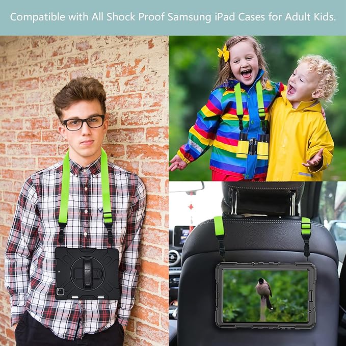 Adjustable 3 Pack iPad Strap:Comfortable Nylon Neck Strap Lanyard