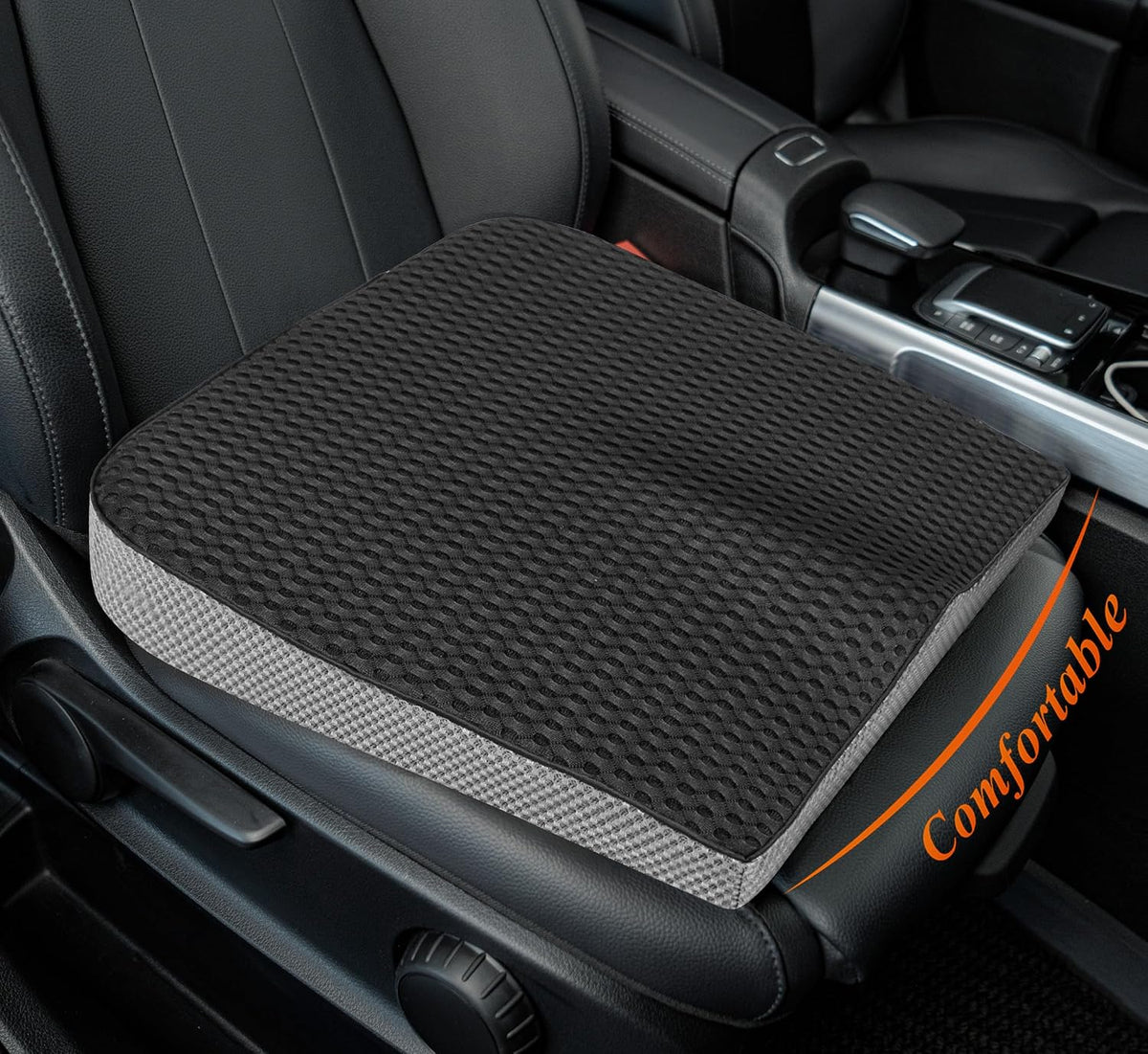 kingphenix Memory Foam Car Seat Cushion for Driving Comfort and Office Use